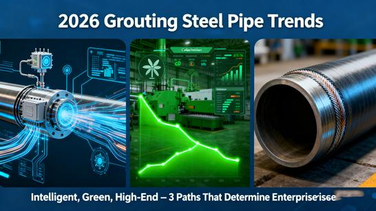 2026 Grouting Steel Pipe Trends: Intelligent, Green, High-End – 3 Paths That Determine Enterprise Survival
